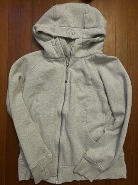 Lululemon Light Gray Scuba Hoodie